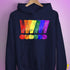 LGBTQ Pride Exclamation Points Hoodie - Navy